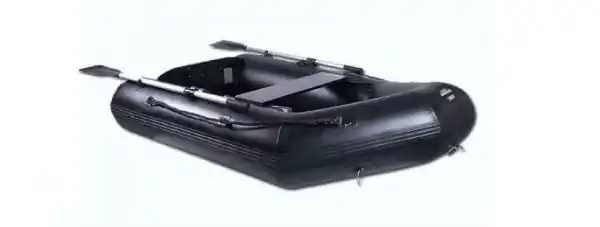Populair Pro Line Inflatable Commando Boat Black Deluxe 230cm