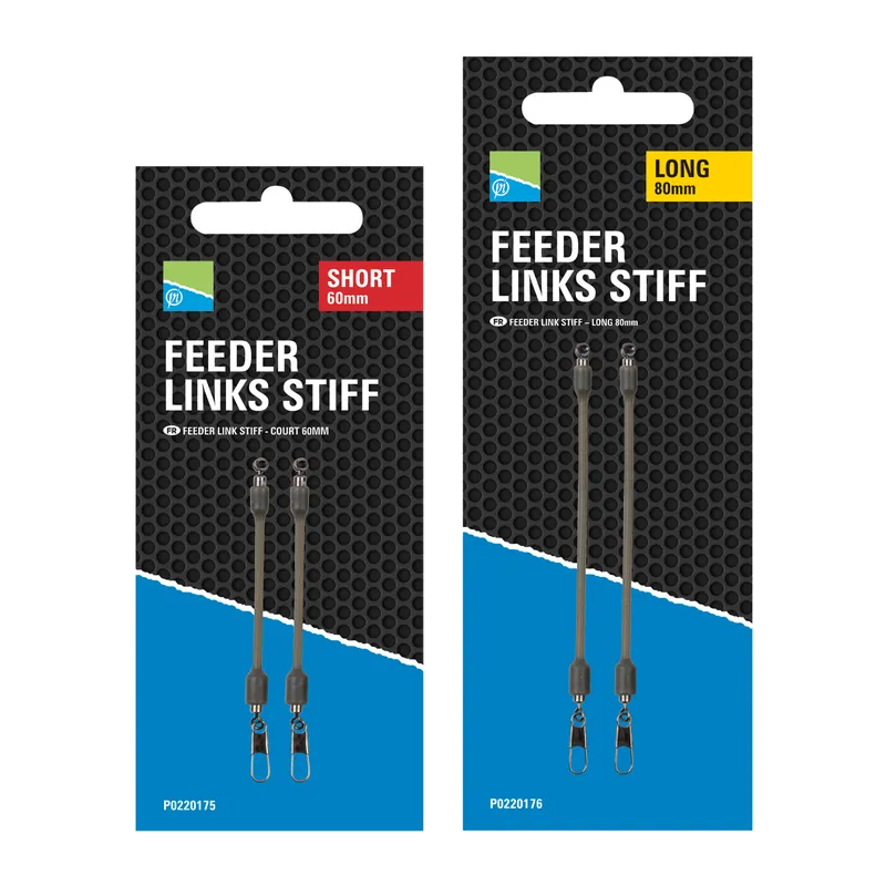 Preston Feeder Links Stiff (2 Stuks) 60mm Hoge Kwaliteit