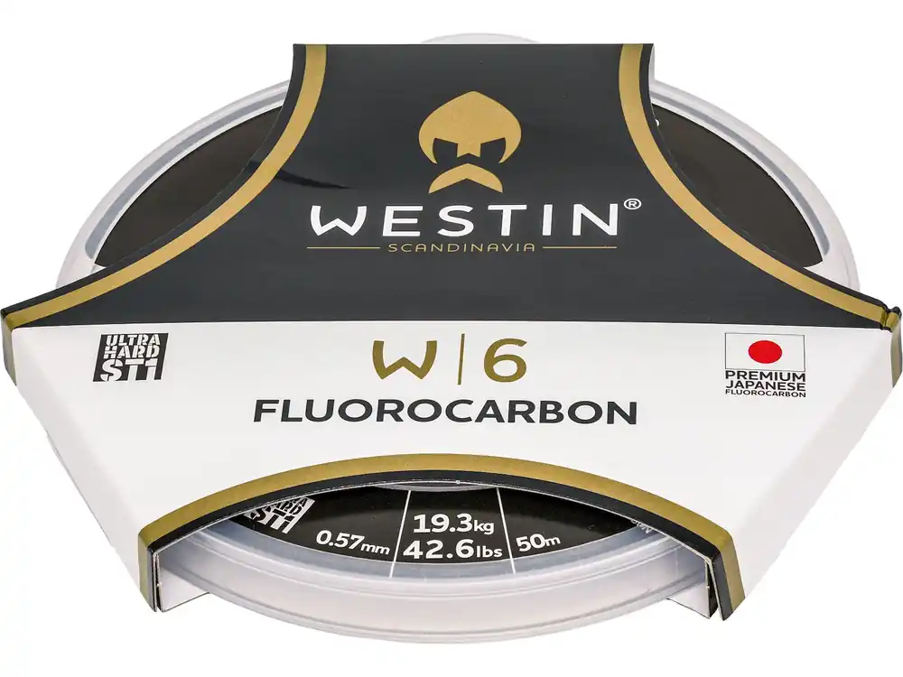 Westin W6 ST1 Fluorocarbon Clear (50m) 0.57mm/19.3kg Voordeelprijs