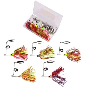 Hete Deal Fish4All Vibra Spinnerbait Box 15g (5 Stuks)