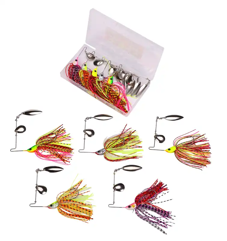 Hete Deal Fish4All Vibra Spinnerbait Box 15g (5 Stuks)