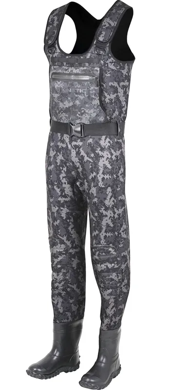 Kinetic Neorush Bootfoot Cleated Grey Camo Waadpak 42-43 Express Levering
