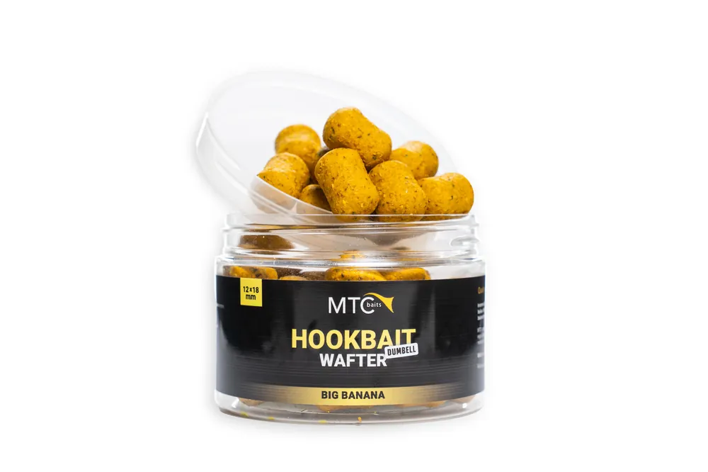 Finale Uitverkoop MTC Baits Hookbait Wafter Dumbell Big Banana (12x18mm)