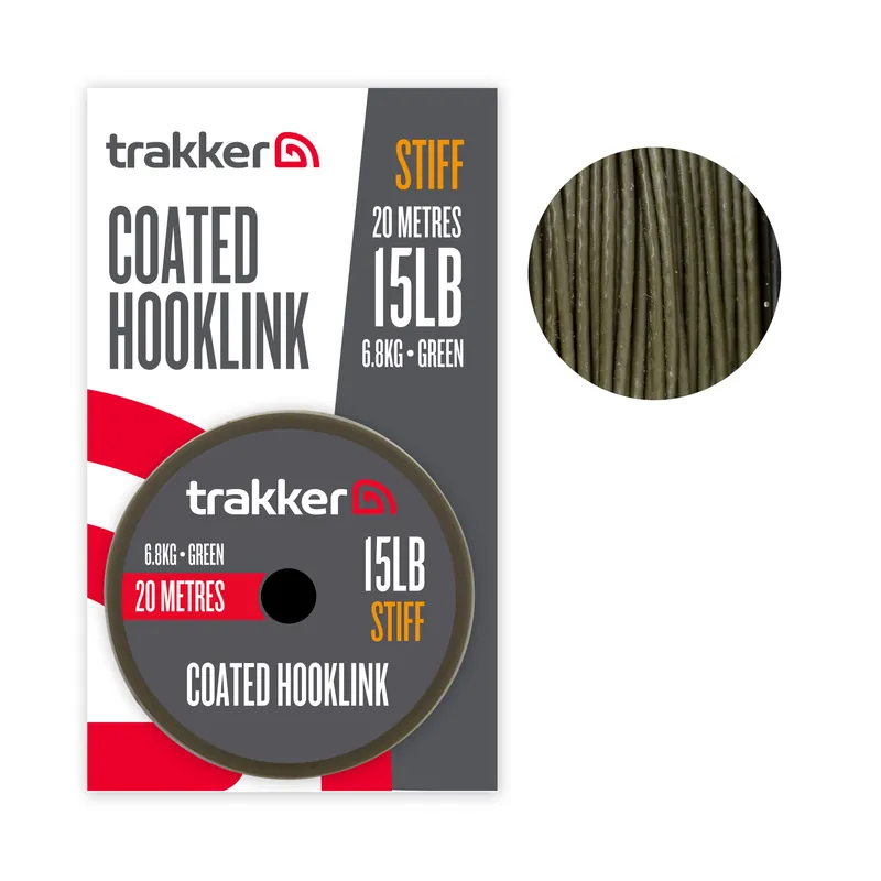 Trakker Stiff Coated Hooklink (20m) 15lb Korting