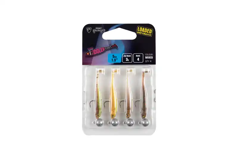 Betrouwbaar Fox Rage Micro Tiddler Fast Mixed UV Colour Pack Loaded 5cm (3g) (4 stuks) Pack 2