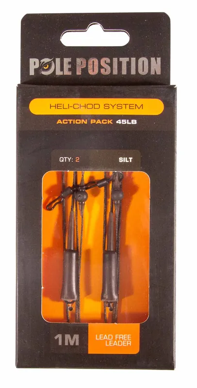 Dagaanbieding Pole Position Heli-Chod Action Pack Silt (1m) 45lb