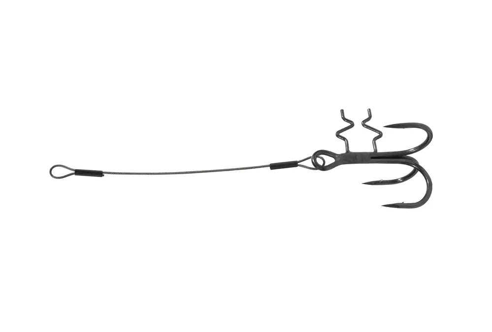 Populair BKK Assit Spear Softbait Stinger HD 7x7 Wire Pike (2 Stuks) 14cm (46.5kg) (0.9mm) (2/0)
