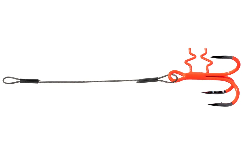 Aanbieding BKK Assit Spear Softbait Stinger HD 7x7 Wire Pike UVO (2 Stuks) 12cm (46.5kg) (0.9mm) (1/0)