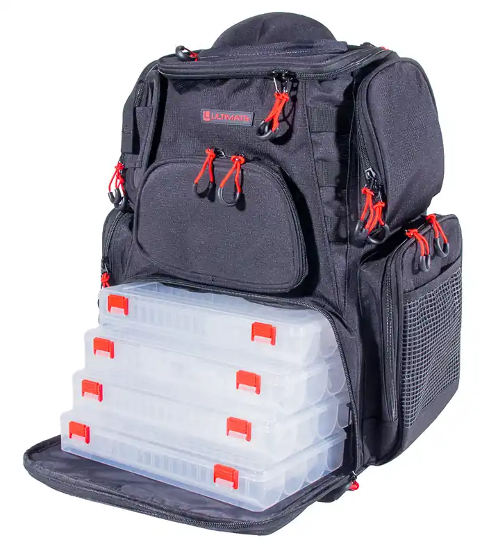 Flitsaanbieding Ultimate Caster Backpack (Incl. 4 Tackleboxen!)