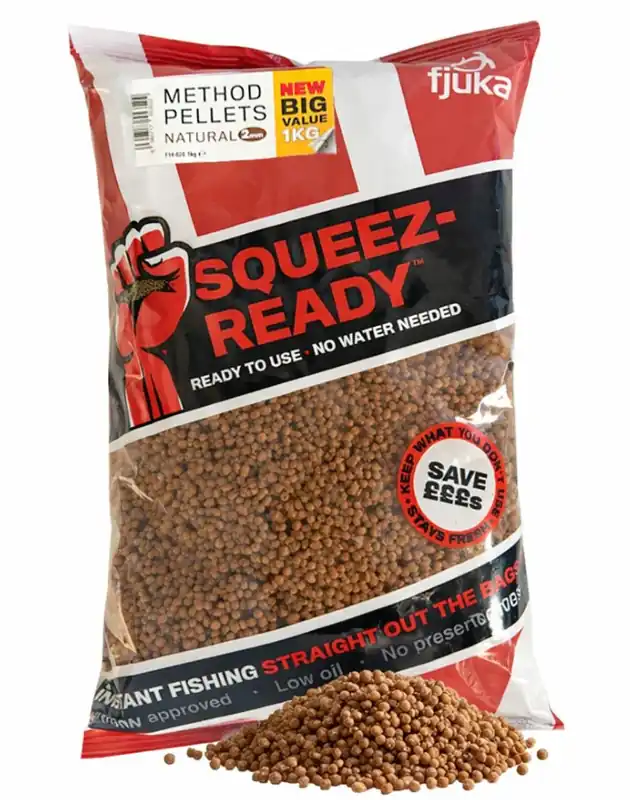 Op = Op Fjuka Squeez-Ready™ Method Pellets 2mm (1kg) Red