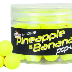 Dynamite Baits N-Ticers Pineapple & Banana Pop-Ups 15mm Exclusieve Aanbieding