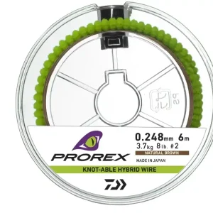 Lage Prijs Daiwa PX Hybr. Knotable Wire 6m Brown 0.300mm (5.4kg)