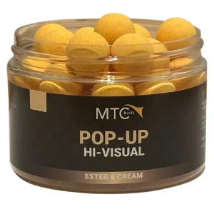 MTC Baits Pop-Up Hi-Visual Ester & Cream 12mm Goedkoop