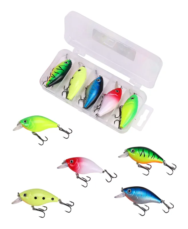 Hete Deal Fish4All Crankbait Kit 1 Floating 5.5cm 7g (5 Stuks)
