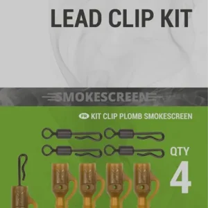Flitsaanbieding Korum Smokescreen Lead Clip Kit (4 Stuks)