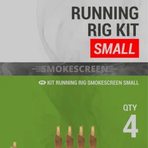 Flitsaanbieding Korum Smokescreen Running Rig Kit (4 Stuks) Small