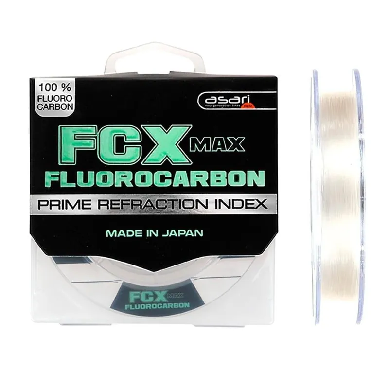 Betrouwbaar Asari FCX MAX Transparent Fluorocarbon 100m 0.26mm