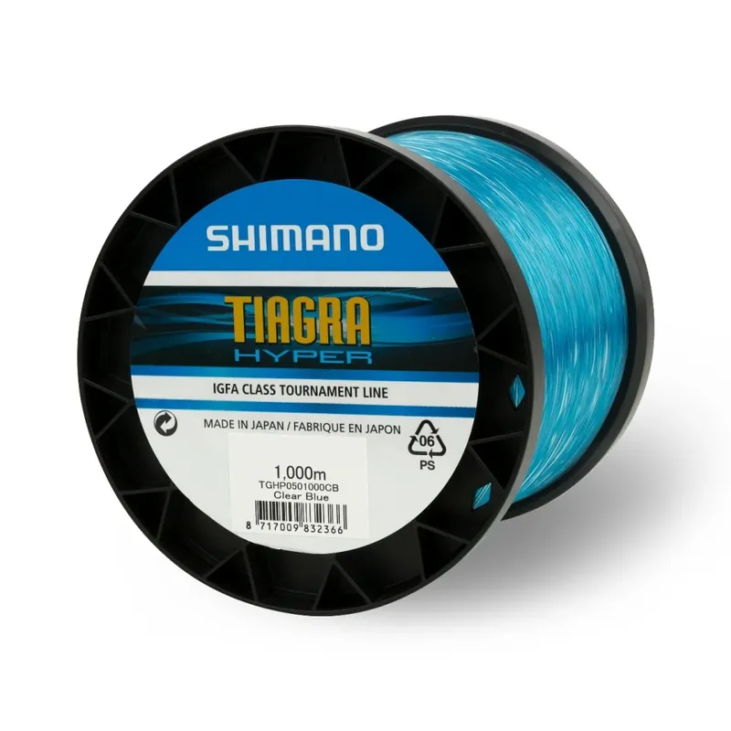 Actieprijs Shimano Tiagra Hyper Trolling Nylon Vislijn Clear Blue 1000m 0.42mm / 20lb