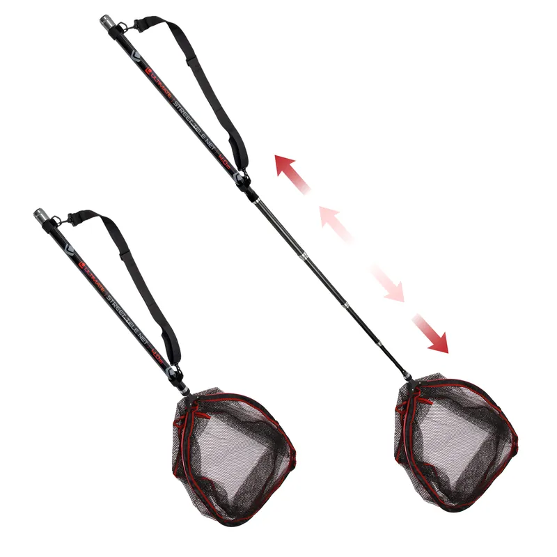 Ultimate Streetfishing Landingsnet + Telescopische Steel 4.00m Seizoensaanbieding