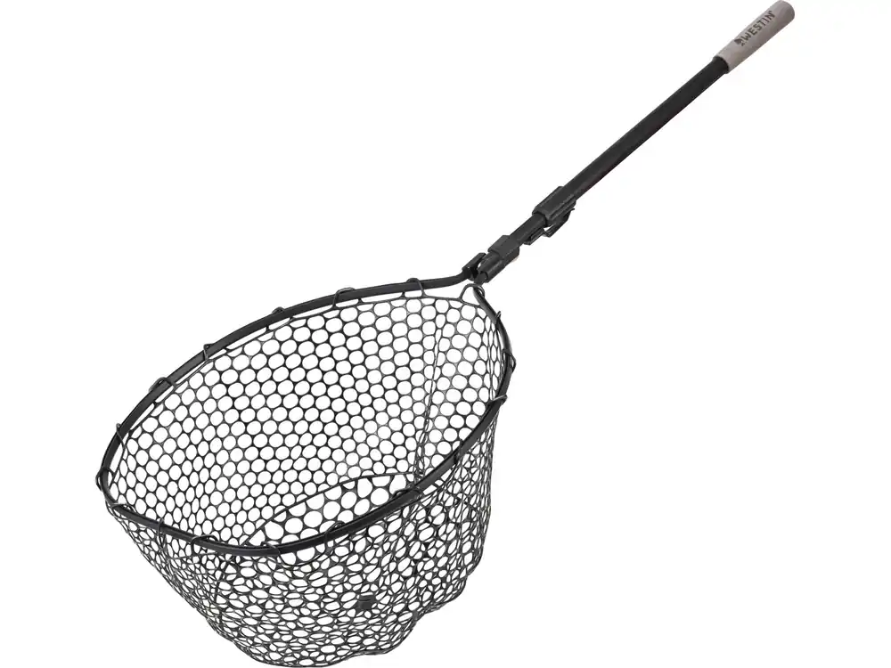Hete Deal Westin W3 C&R Adjustable Full Rubber Mesh Telescopisch Landingsnet