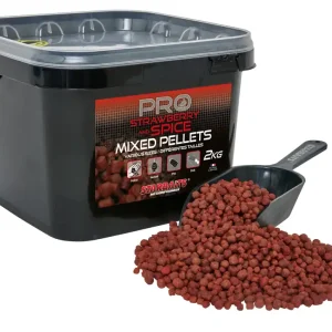 Starbaits ProBiotic Pro Strawberry Spice Pellets Mixed 2kg Voerpellets Bestseller