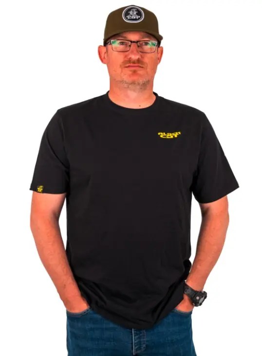 Flitsaanbieding Black Cat Chase Dreams Black Tee T-Shirt L