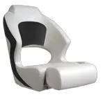 Tijdelijk Beschikbaar Springfield Boot Stuurstoel Model Sport Pro 'Flip-Up' Wit/Carbon