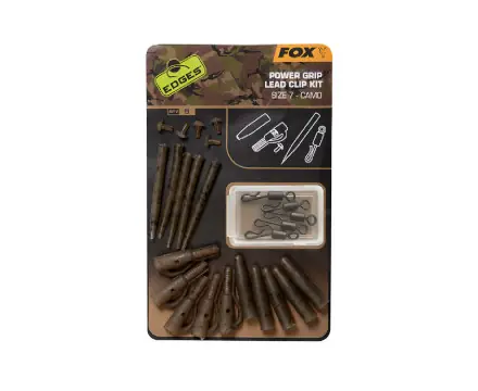 Koopje Fox Edges Camo Power Grip Lead Clip Kit Size 7 (5stuks)