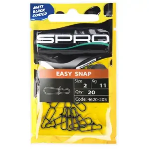Bestel Nu Spro Easy Snap 'Matt Black' Speld Maat 00 (20 stuks)