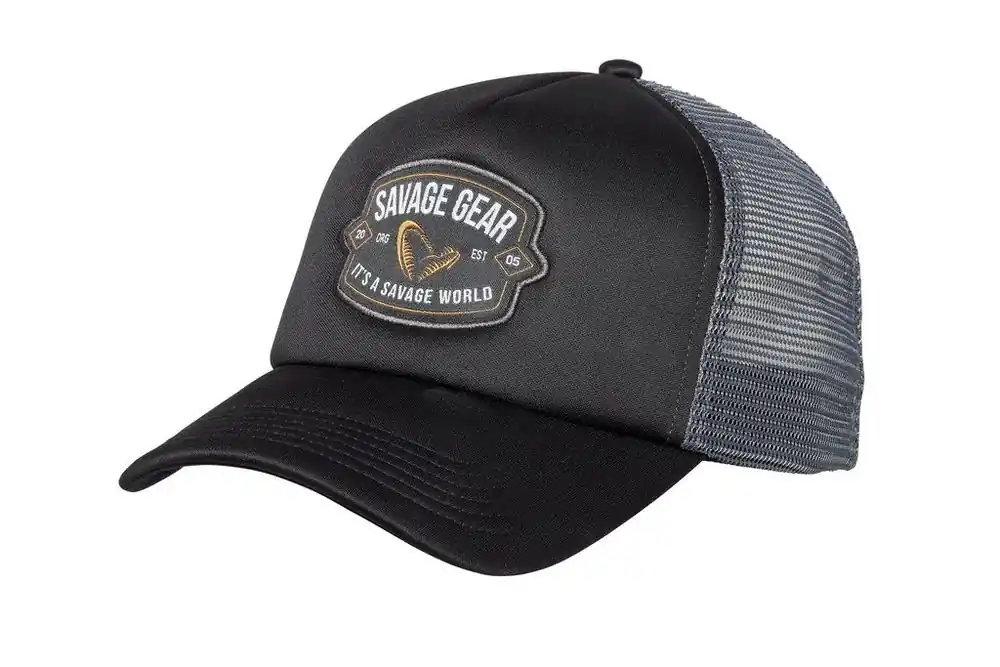 Betrouwbaar Savage Gear Badge Trucker Cap Black