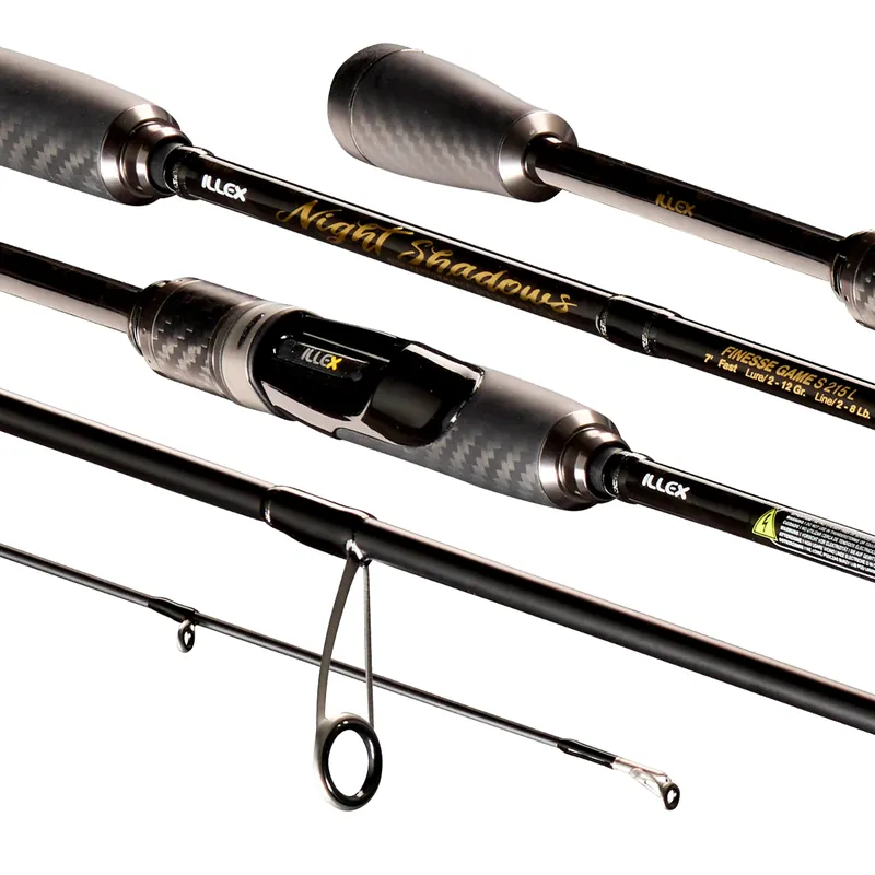 Illex Night Shadows S 215 L Finesse Game UL Spinhengel 2.16m (3.5-12g) Finale Uitverkoop