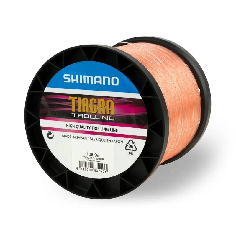 Alleen Vandaag Shimano Tiagra Trolling Nylon Vislijn Clear Pink 1000m 0.45mm / 20lb