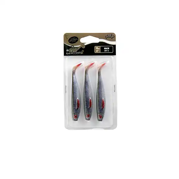Fox Rage Pro Shad Super Natural Roach Packs 10cm 3pcs Beperkte Voorraad