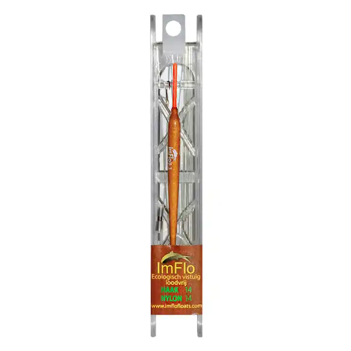 ImFlo Ecologisch Loodvrij Vistuig 500 - Haakmaat 14/ Lijndikte 0.14mm (0.3g) Favoriet