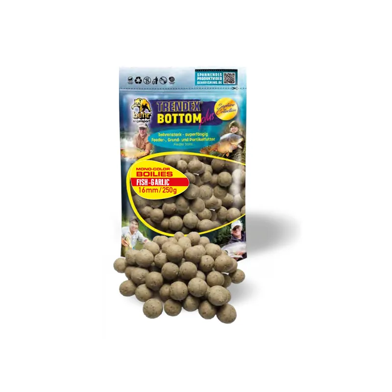 Behr Trendex Mono-Color Boilies Fish-Garlic (250g) 16mm Merkproduct
