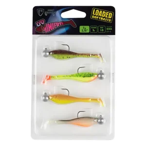 Beperkt Aanbod Fox Rage Mini Fry Loaded UV Mixed Colour Pack 7cm 1/0 (5g) (4stuks) Mix Pack Clear Water