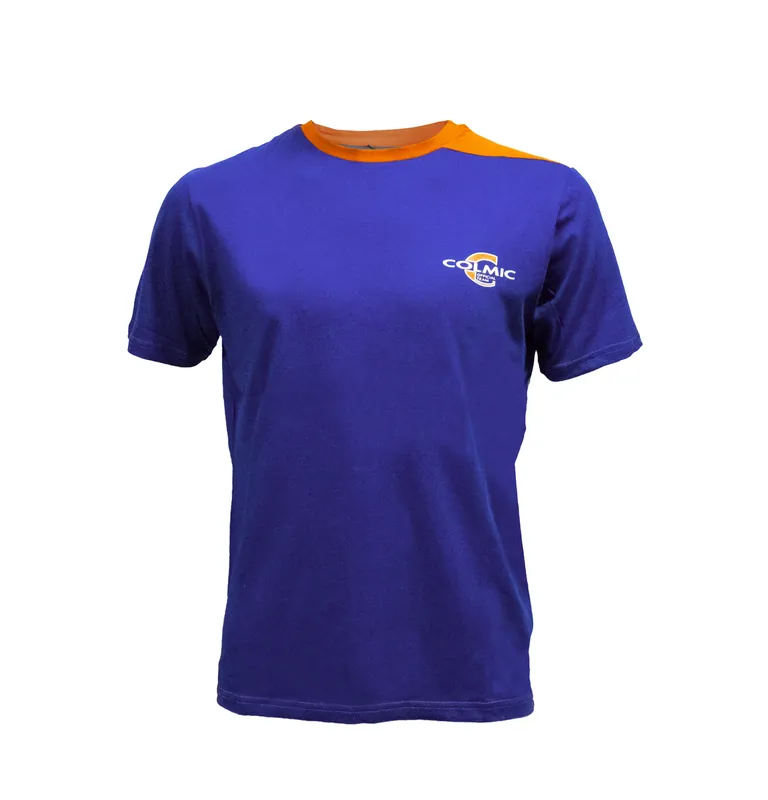 Colmic T-Shirt: Blue/Orange L Koop Online