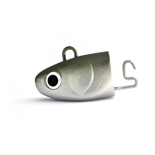 Populair Fiiish Black Minnow Jigheads Extra Deep No.2 20gr Khaki (2pcs)