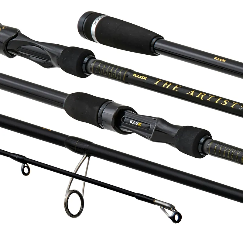 Beperkt Aanbod Illex The Artist X5 S 235 M-MH Spinhengel Black Angel 2.35m (7-30g)