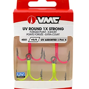 Finale Uitverkoop VMC UV Round 1X 4551 Assort Dreggen (4 Stuks) 1/0