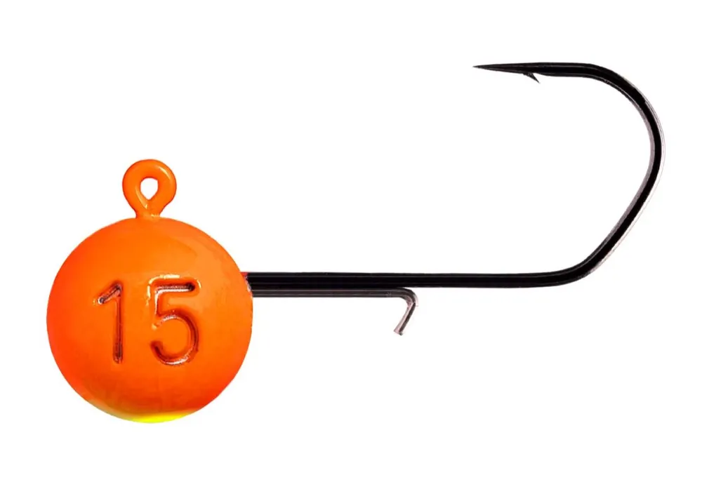 Beperkte Voorraad Monkey Lures Monkey Hook 1/0 Orange Loodkop (3 stuks) 7g