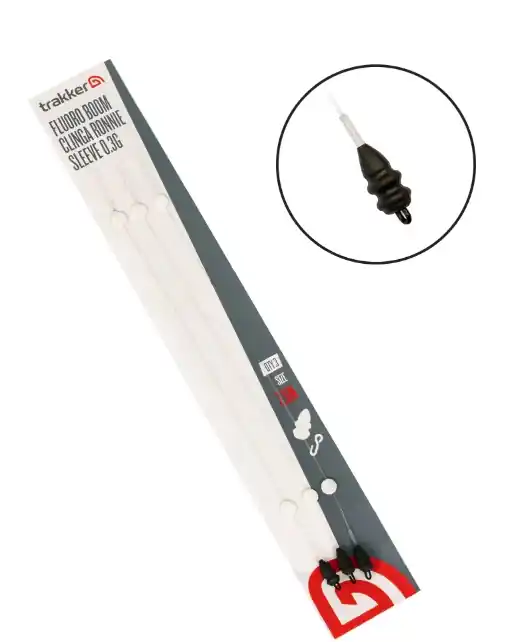 Betaalbaar Trakker Fluoro Boom 0.3g Clinga Ronnie Sleeve 13.6kg (19cm) (3 Stuks)