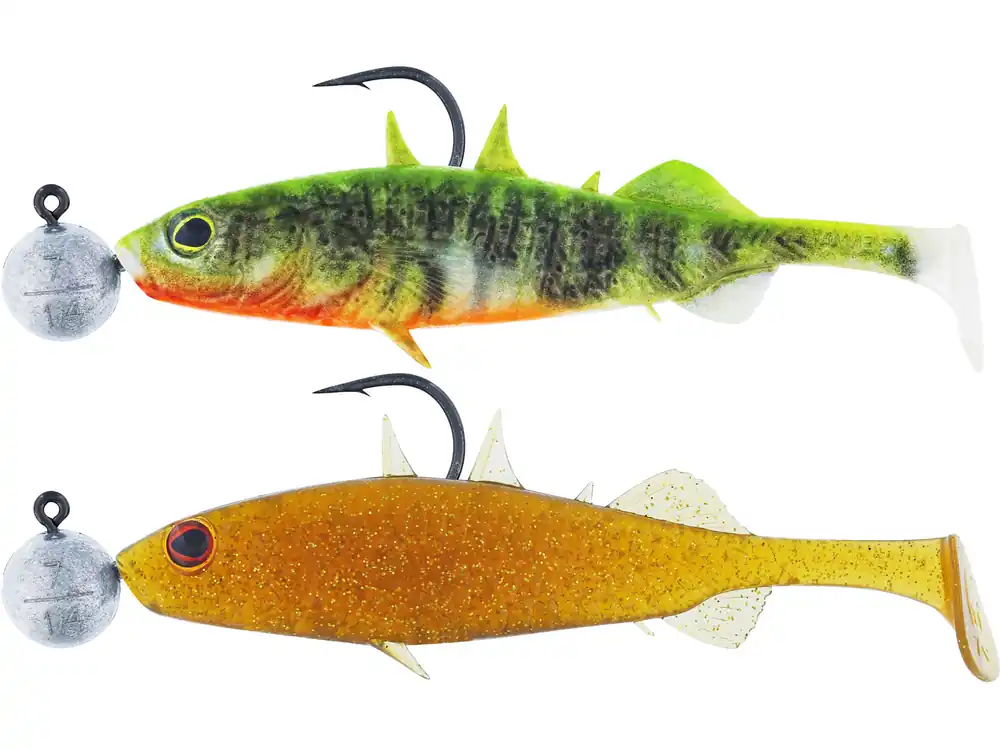 Goedkoop Westin Stanley The Stickleback Shadtail R 'N R 7.5cm (7g) Mix (2 stuks) Dark Water Mix 11