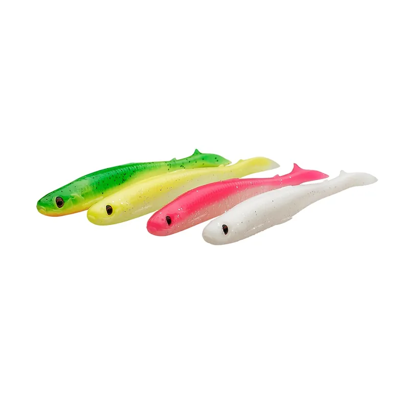 Uitverkoop Savage Gear Slender Scoop Shad Dark Water Mix (4 stuks) 15cm (17gr)