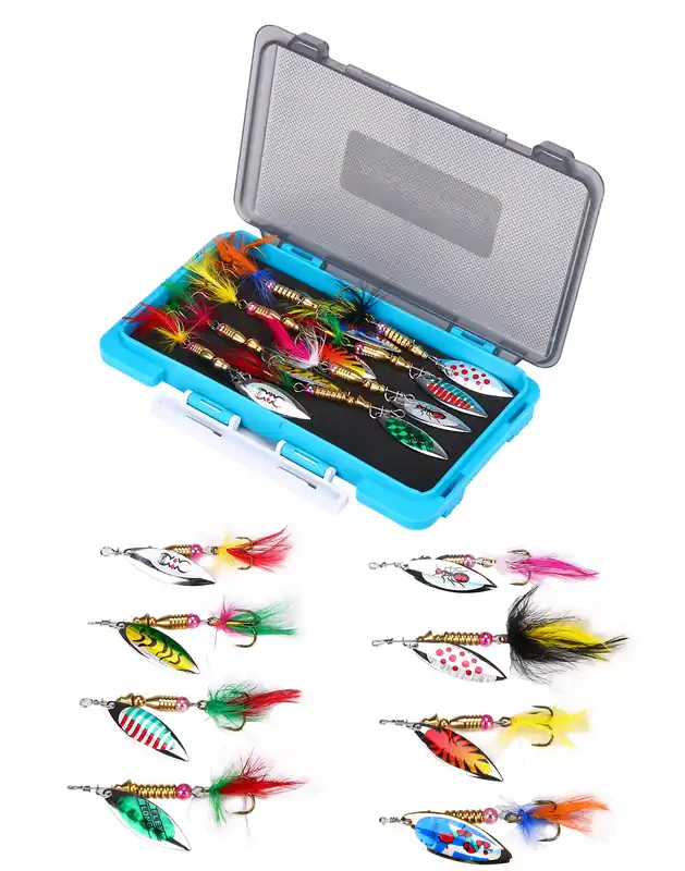 Fish4All Spinner Box Willow 7cm 4.3g (8 Stuks) Favoriet