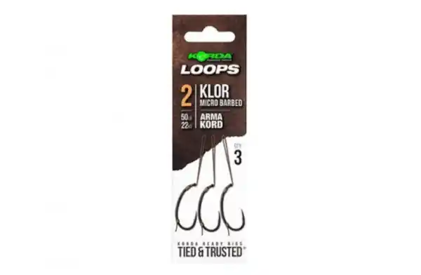Korda Loop Rigs Klor Size 8 13kg/30lb Koop Online