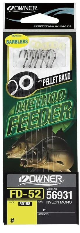 Korting Owner 50168-FD52 Banded Onderlijnen Barbless (10cm) (6 stuks) 14 (0.18mm)