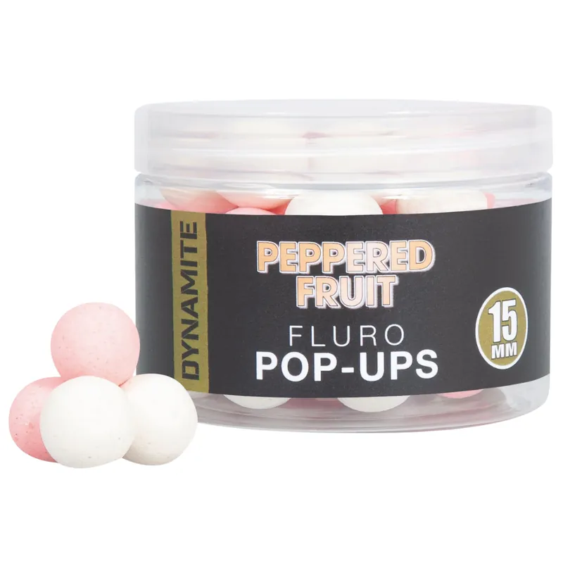 Speciale Aanbieding Dynamite Baits Peppered Fruit Fluoro Popup (15mm)
