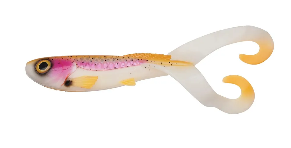 Koopje Abu Garcia Beast Twintail Shad 21cm (4pcs) 74g Albino Trout