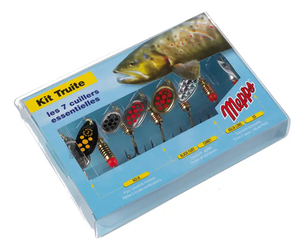 Mepps Kunstaas Kit Forel (7 stuks) Exclusieve Aanbieding